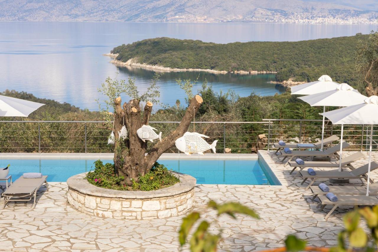 Villa White Stone By Rodostamo Collection Kassiopi Luaran gambar